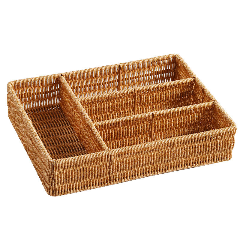 Unisex Handwoven Storage Basket with Multiple Compartments Kalsten