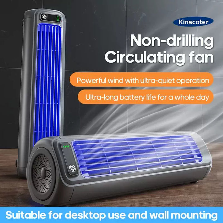 Unisex one-size rechargeable wireless tower fan with extended operating time and variable speed quiet motor Kalsten