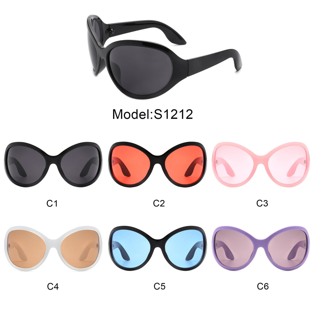 Ladies sunglasses in a stylish butterfly design with UV protection and wide frame Kalsten