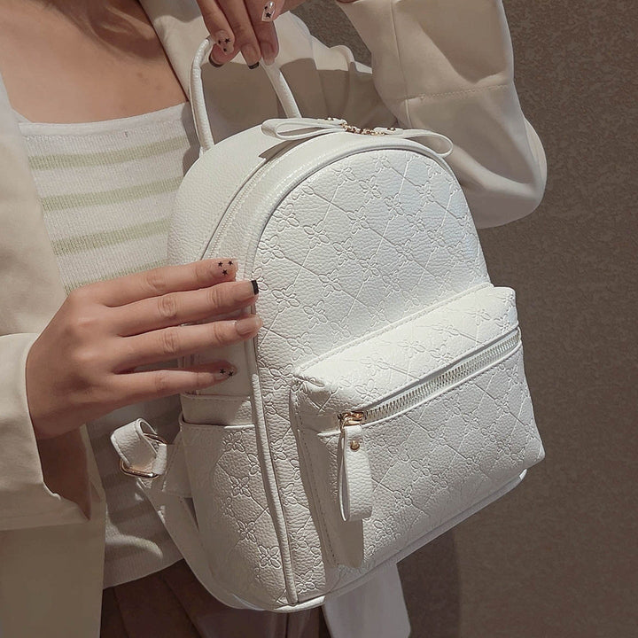 Floral Textured Mini Backpack Kalsten