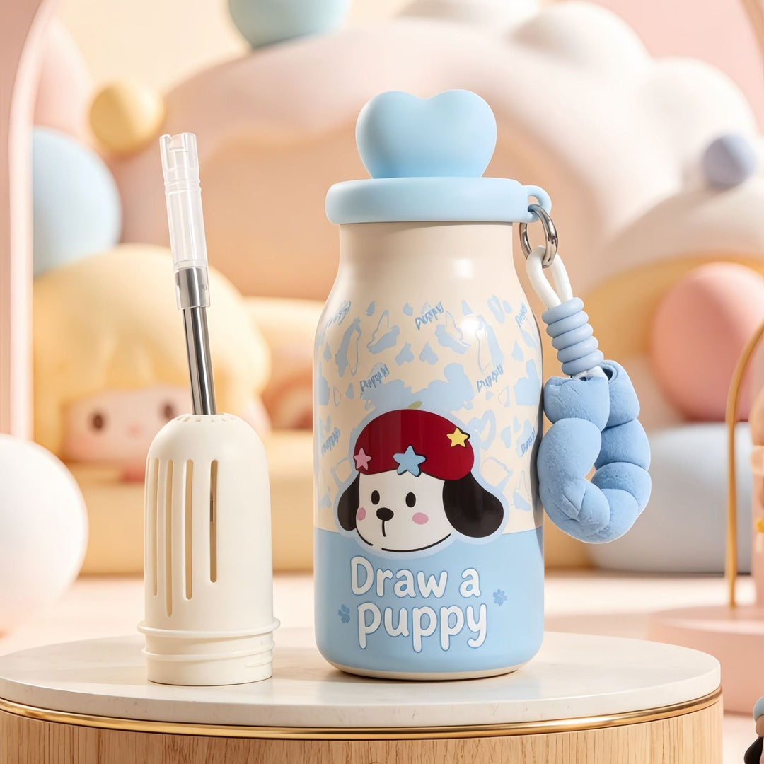 Women’s insulated bottle with practical carrying handle and playful bunny design Kalsten