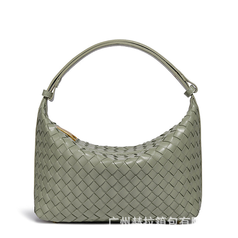 Braided Vegan Leather Shoulder Bag Acalora