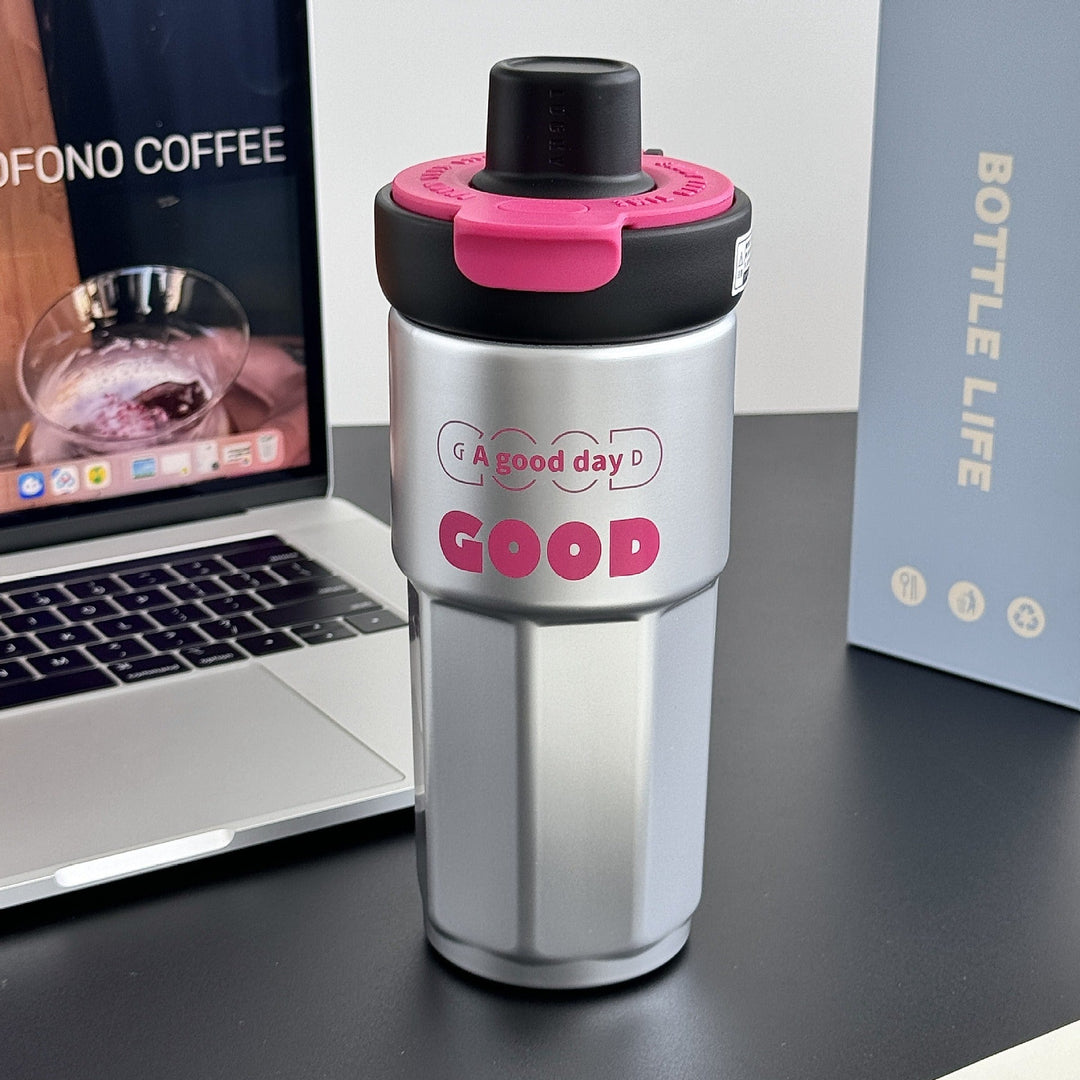 Ladies stylish coffee mug with spill-proof lid Kalsten