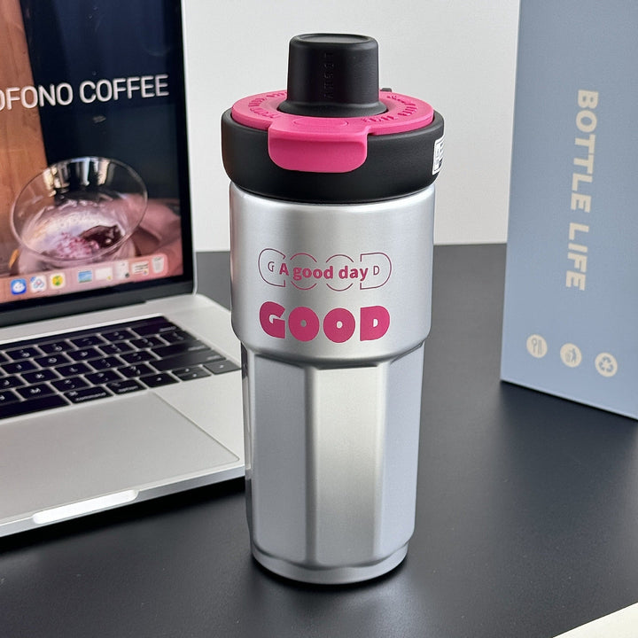 Ladies stylish coffee mug with spill-proof lid Kalsten
