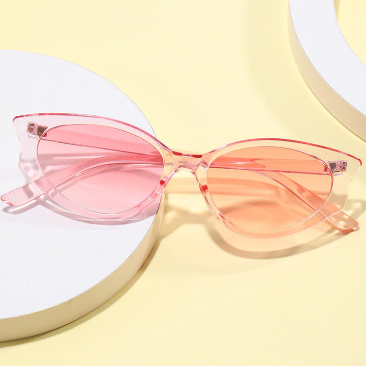 Women's Cat Eye Sunglasses with Transparent Frame Kalsten