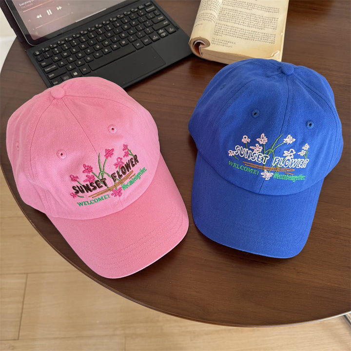 Women's Embroidered Floral Design Cap Kalsten