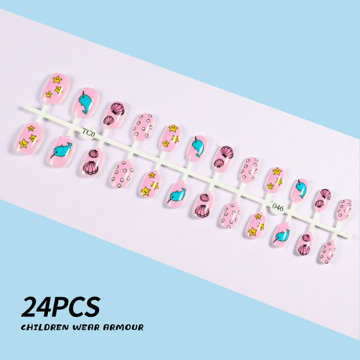 Children's Fun-Themed Press-On Nail Set Kalsten