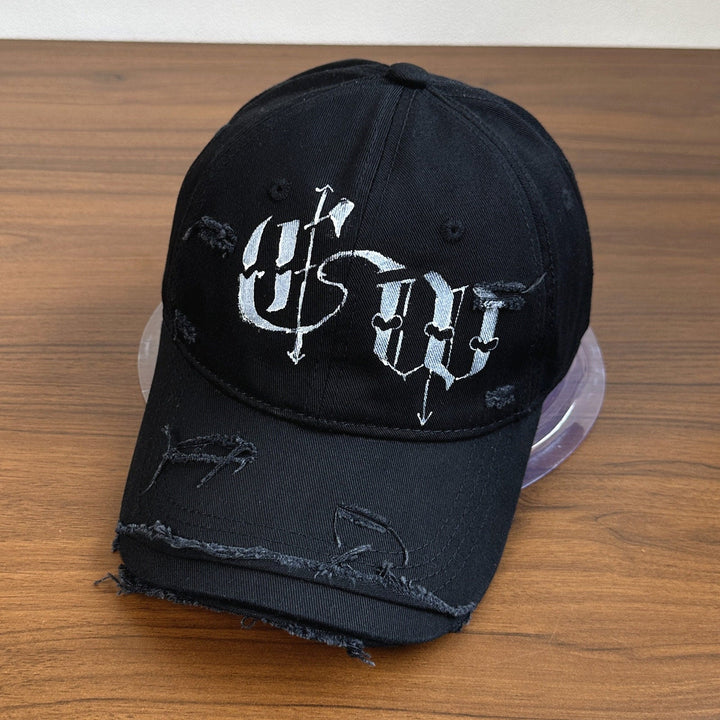 Men's Distressed Graphic Embroidered Cap Kalsten