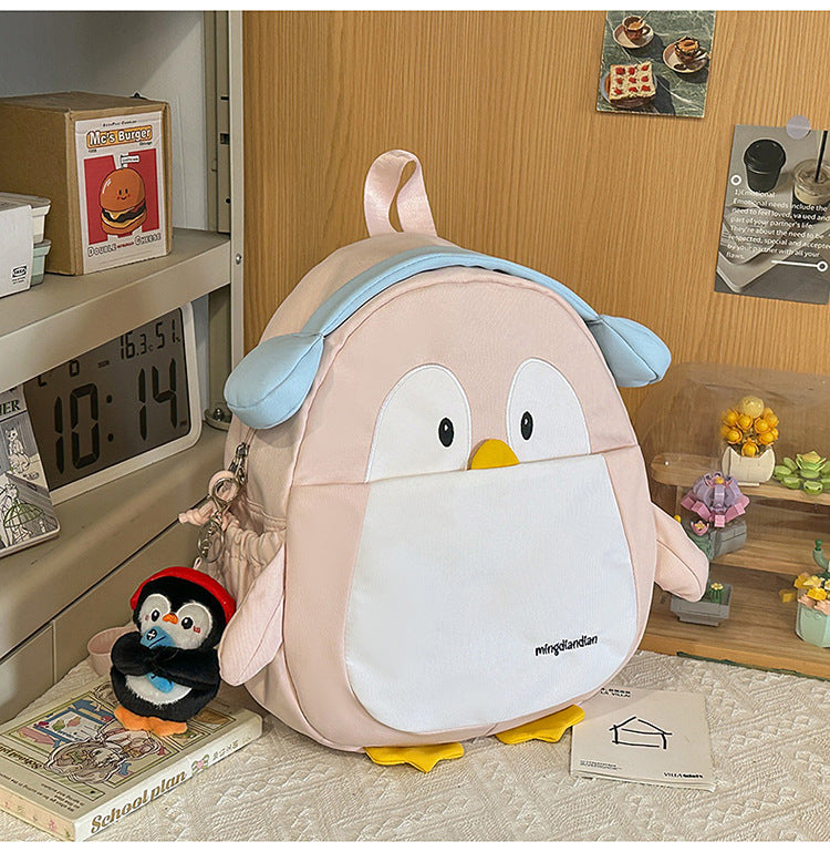 Cute Penguin-Themed School Backpack