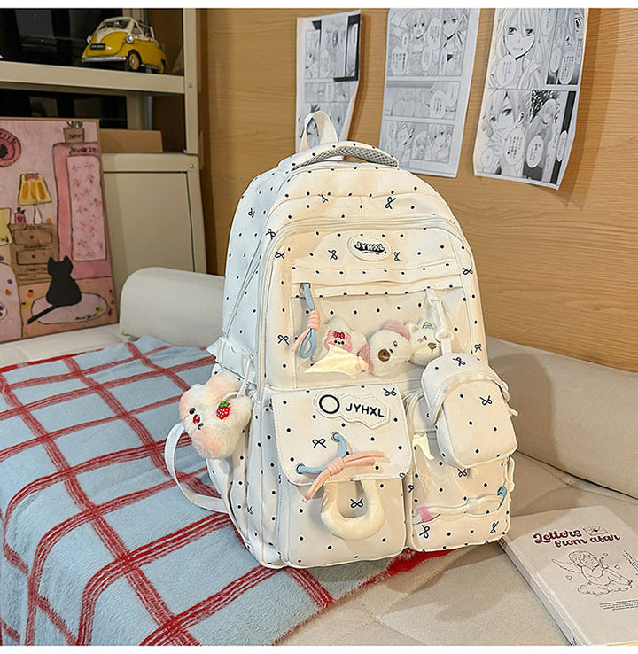 Multi-Compartment Transparent School Backpack
