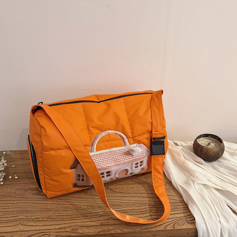Fashionable Shoulder Bag with Unique Design and Practical Compartments Kalsten