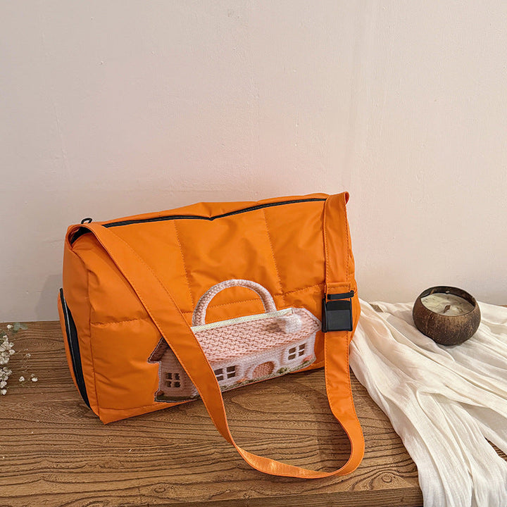 Fashionable Shoulder Bag with Unique Design and Practical Compartments Kalsten