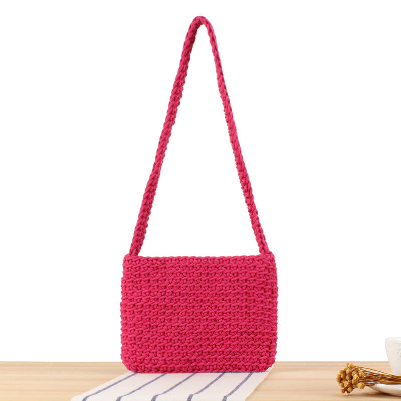 Handbag Made of High-Quality Macrame with Stylish Shoulder Strap Kalsten
