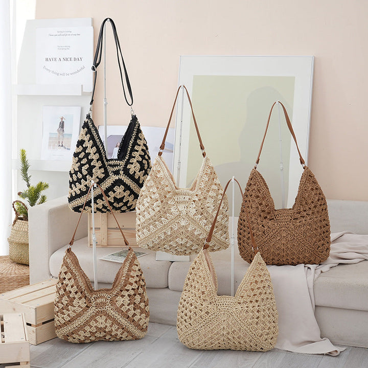 Handmade shoulder bag made from natural materials Kalsten
