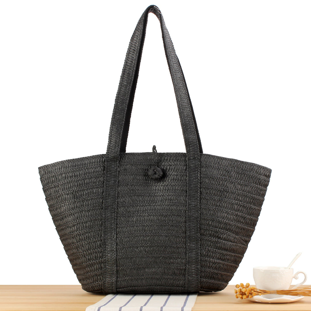 Elegant Tote Bag Made of Woven Natural Material Kalsten
