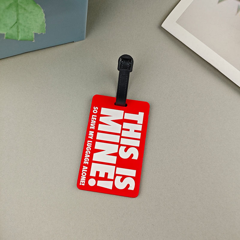 Unisex Luggage Tag with Humorous Message Kalsten