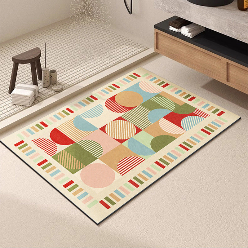 Geometric Patterned Bath Mat Kalsten