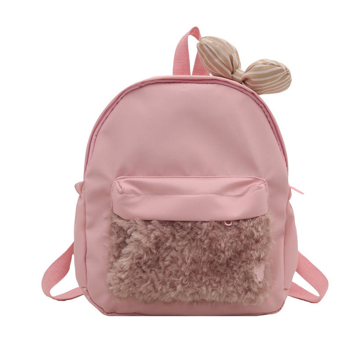 Plush backpack with high-quality surface structure Kalsten
