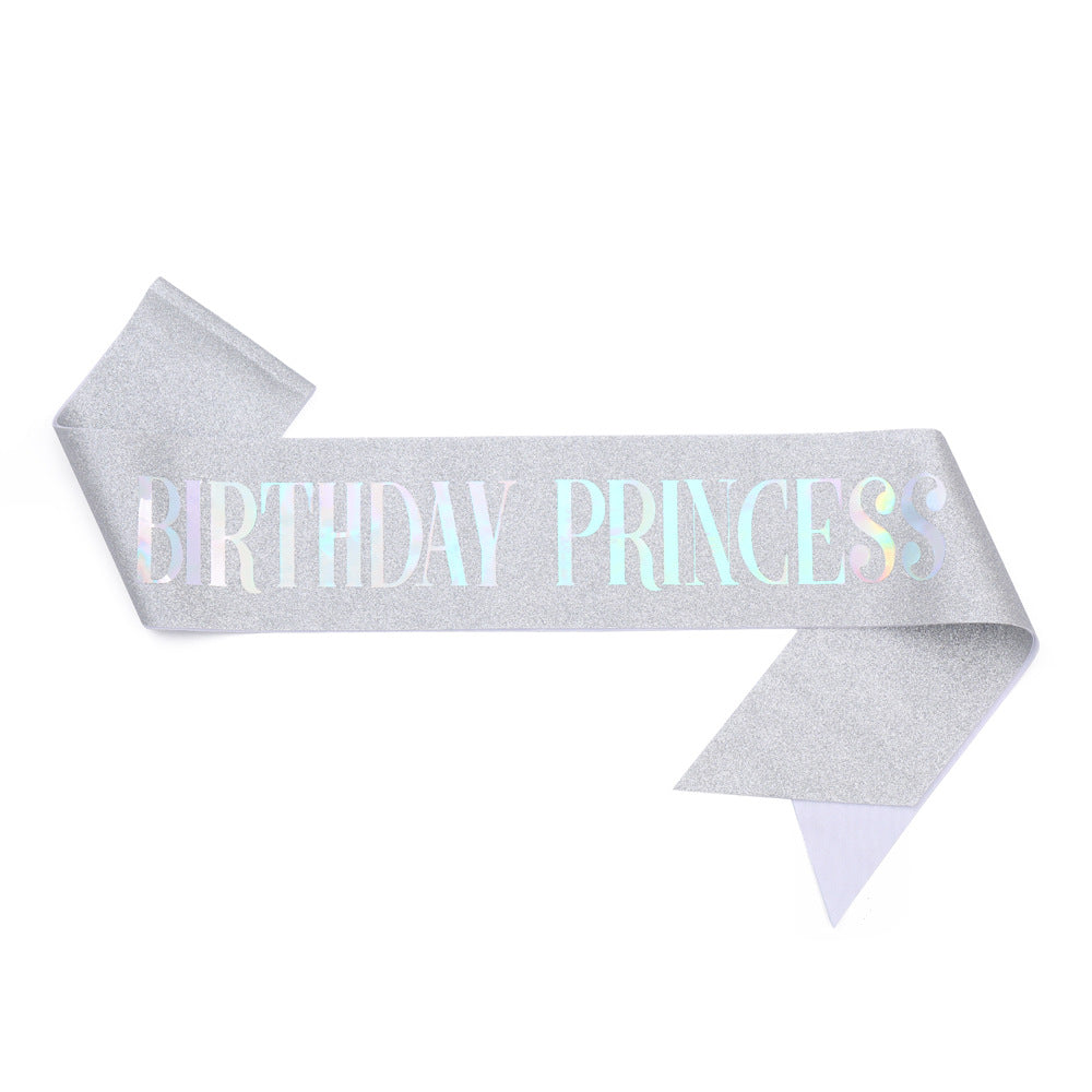 Women's Birthday Sash with Glitter Design Kalsten
