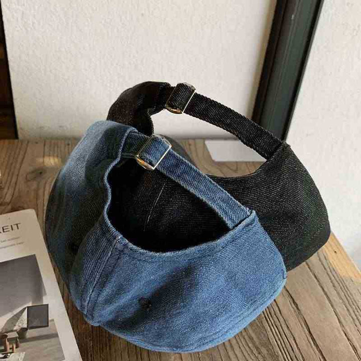 Unisex Vintage-Inspired Embroidered Denim Cap Kalsten