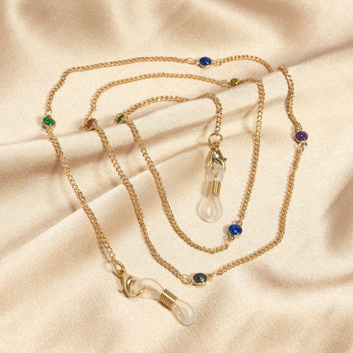 Crystal-Embellished Eyewear Chain Kalsten