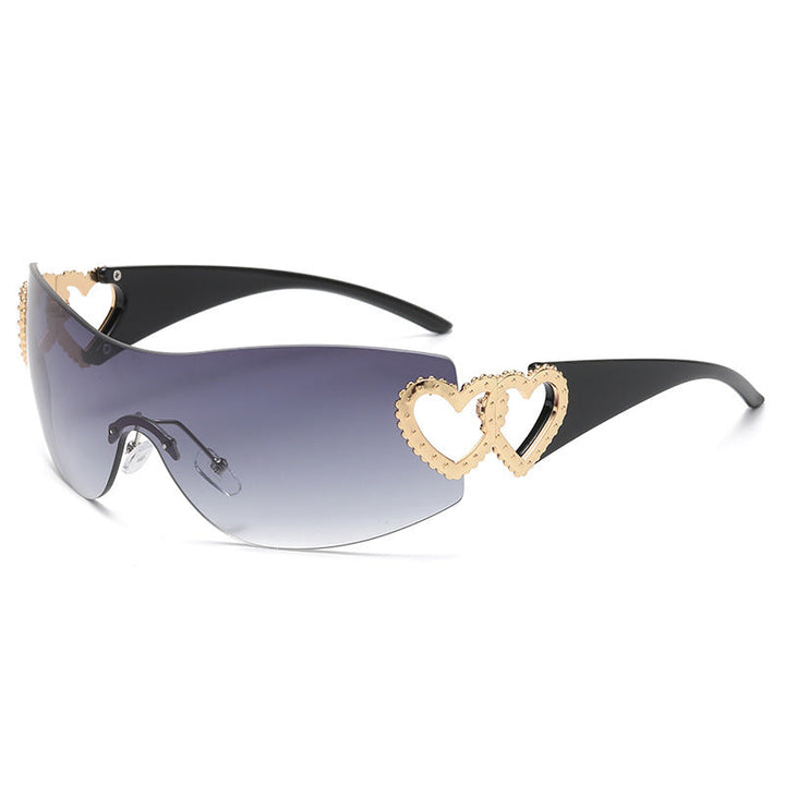 Ladies Designer Sunglasses with Luxurious Heart Accent Kalsten