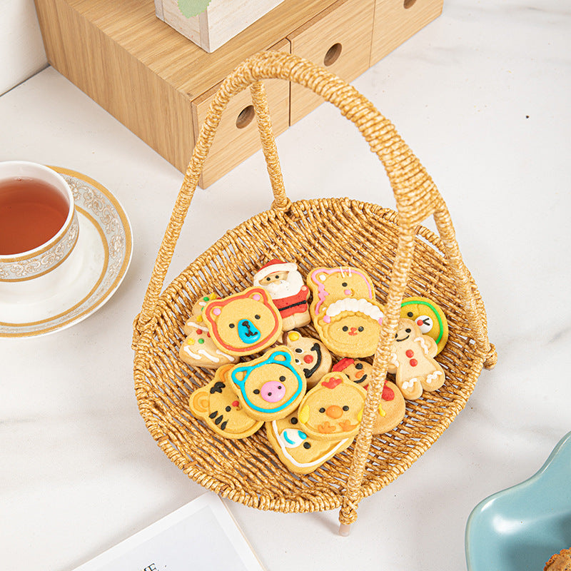 Women Handcrafted Storage Basket with Round Design Kalsten