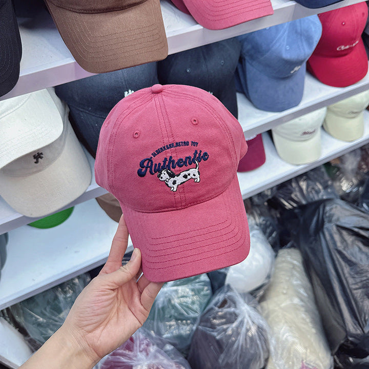 Women's Embroidered Cow Print Baseball Cap Kalsten