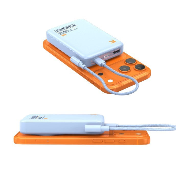 Portable power bank with inductive fast charging function and LED display Kalsten