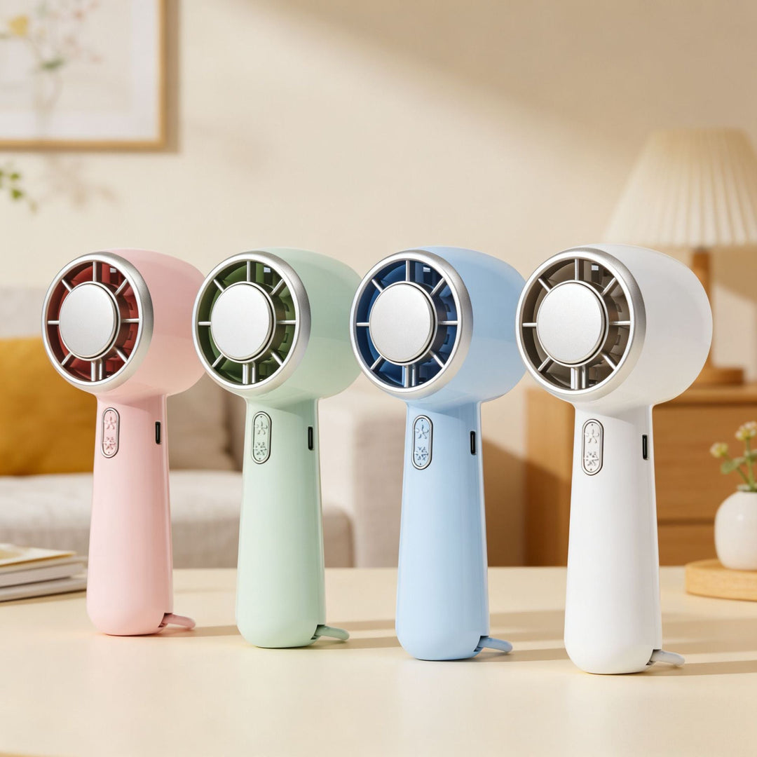 Women Portable Hand Fan with Ergonomic Design and USB Charging Function Kalsten