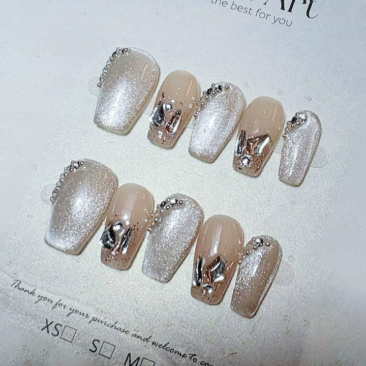 Elegant French Tip Press-On Nails Kalsten