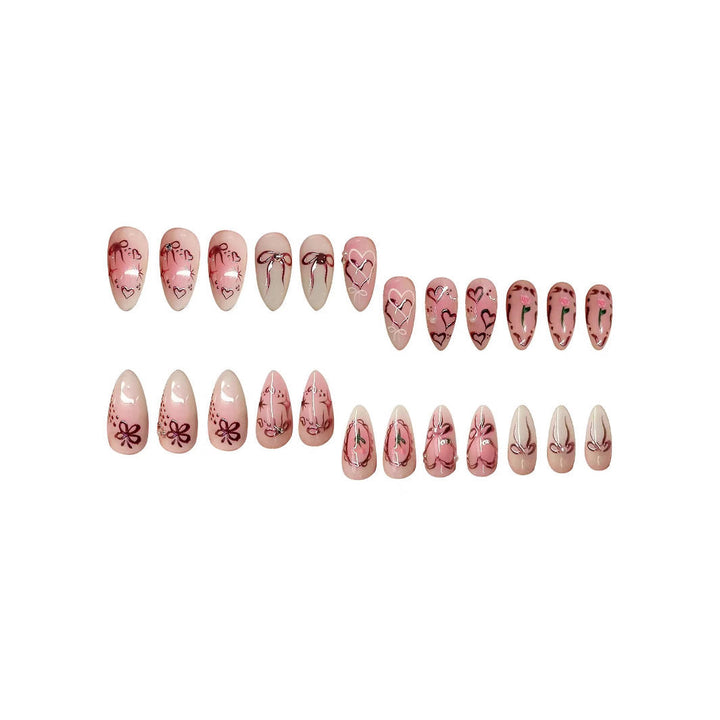 Elegant Artistic Press-On Nail Set Kalsten