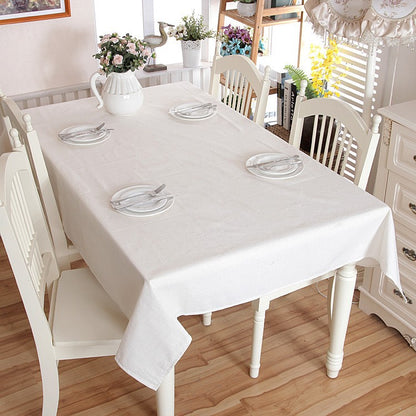 Elegant Lace Edged Tablecloth