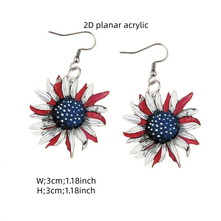 Women's flat acrylic earrings eagle silhouette with fishhook clasp and lightweight comfort Kalsten