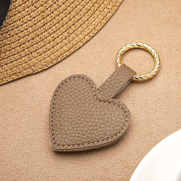 Heart-Shaped Leather Keychain Kalsten