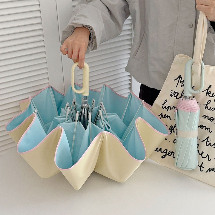 Women's Foldable Umbrella with Innovative Flower Shape Kalsten