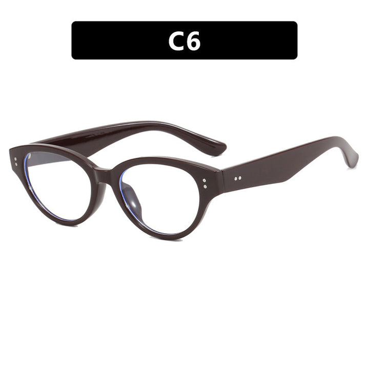 Women's fashionable cat-eye glasses with elegant plastic frame Kalsten