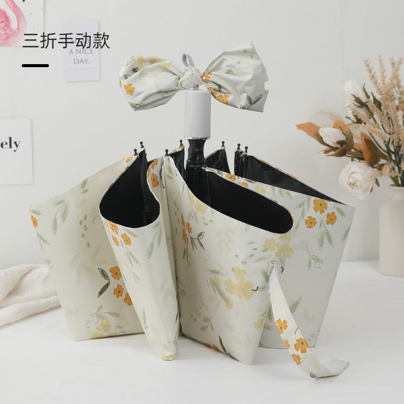 Women's Foldable Umbrella with Colorful Floral Patterns Kalsten