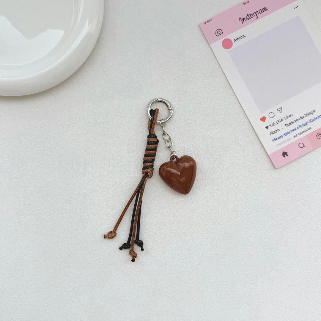 Heart-Shaped Charm Keychain Kalsten
