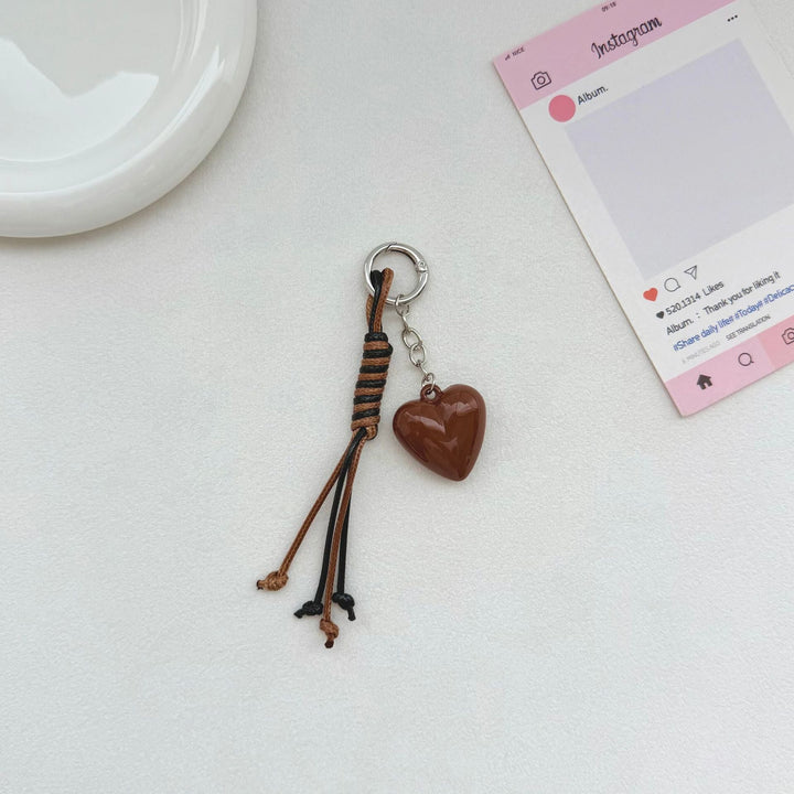 Heart-Shaped Charm Keychain Kalsten