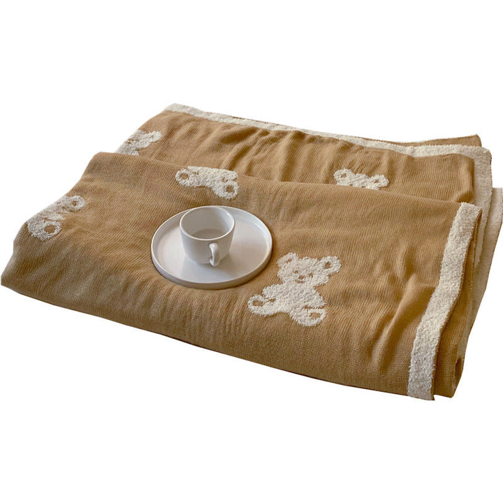 Unisex plush blanket with cute bear designs Kalsten