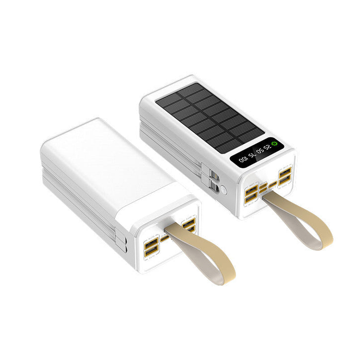 Solar power bank with integrated charging ports and digital display Kalsten