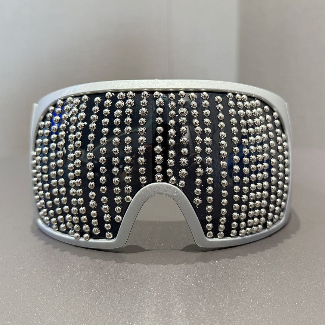 Ladies fashionable ski goggles with rhinestone-encrusted frame Kalsten