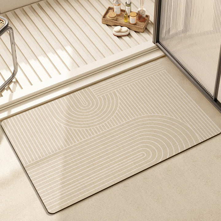 Modern Textured Bath Mat Kalsten