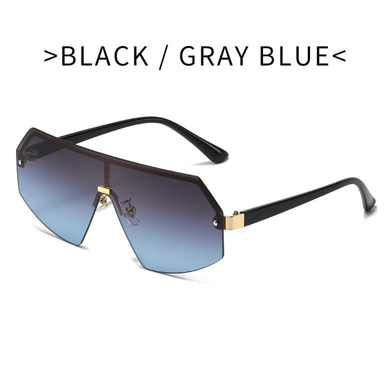 Women futuristic oversized sunglasses with innovative frame Kalsten