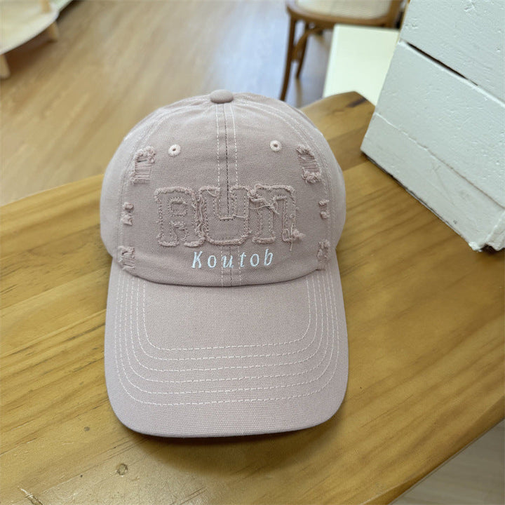 Men's Distressed Embroidered Baseball Cap Kalsten