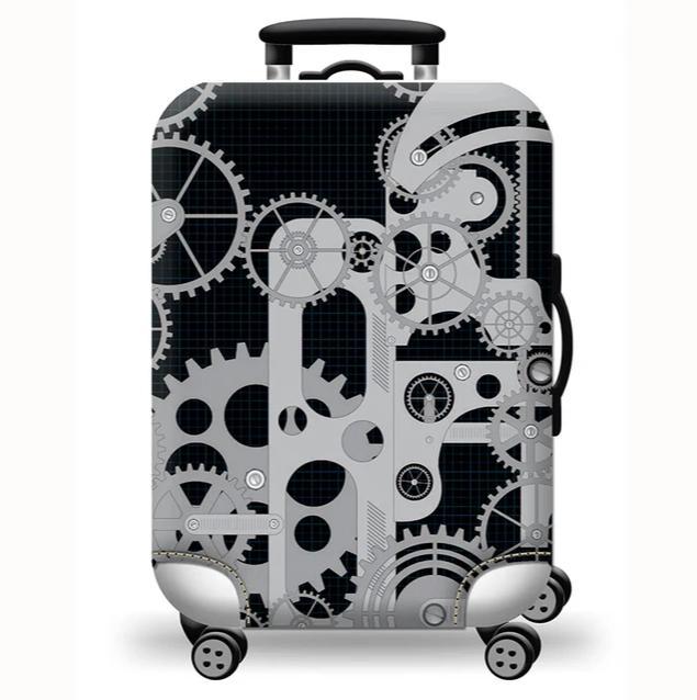 Unisex stretchable suitcase cover with cute alpaca design, elastic protective cover for hard-shell and fabric suitcases Kalsten