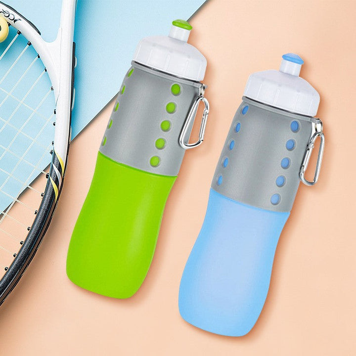 Women Functional Silicone Water Bottle with Carabiner Kalsten