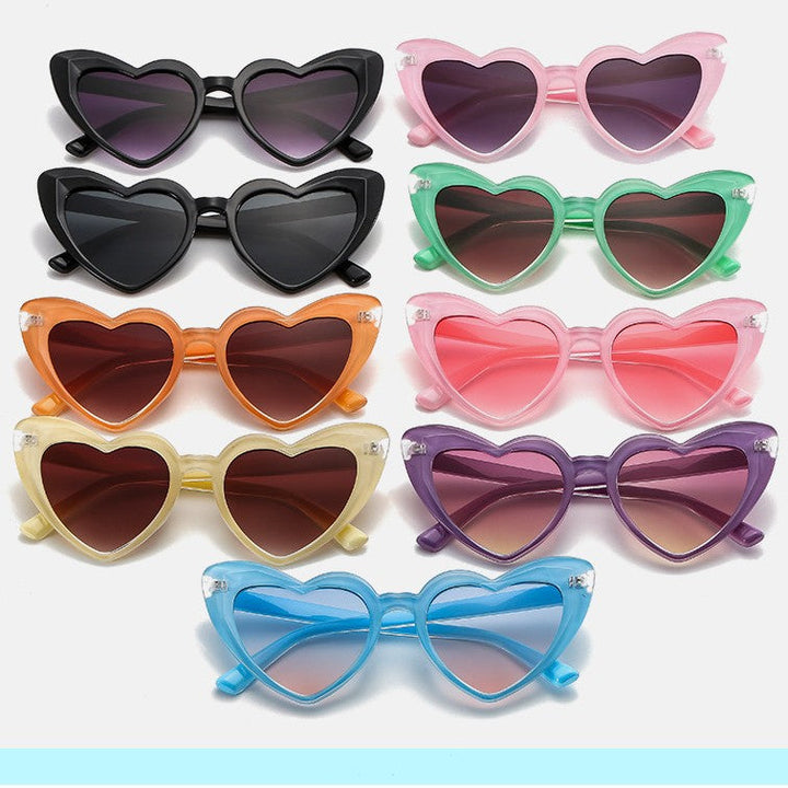 Women's fashionable heart sunglasses with UV protection Kalsten
