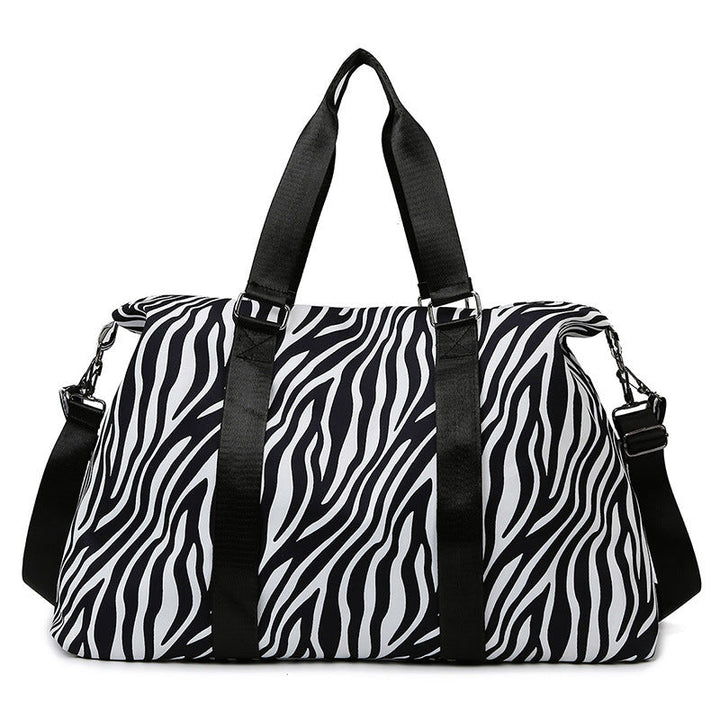 Sporty travel bag with trendy zebra pattern Kalsten